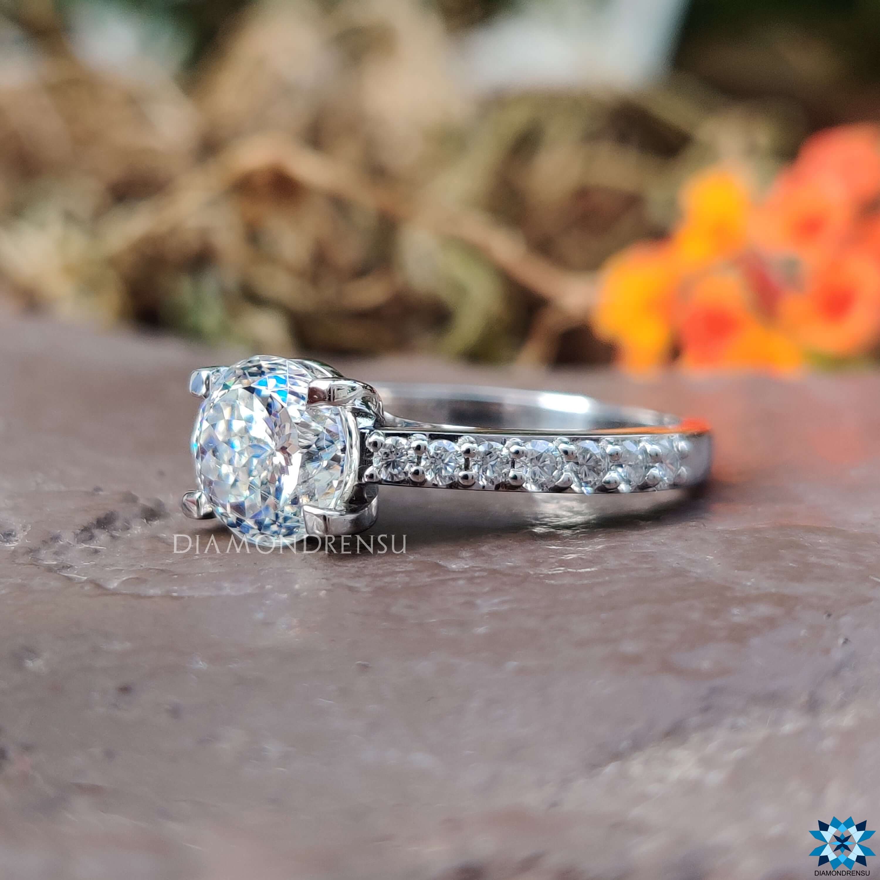 moissanite engagement rings - diamondrensu