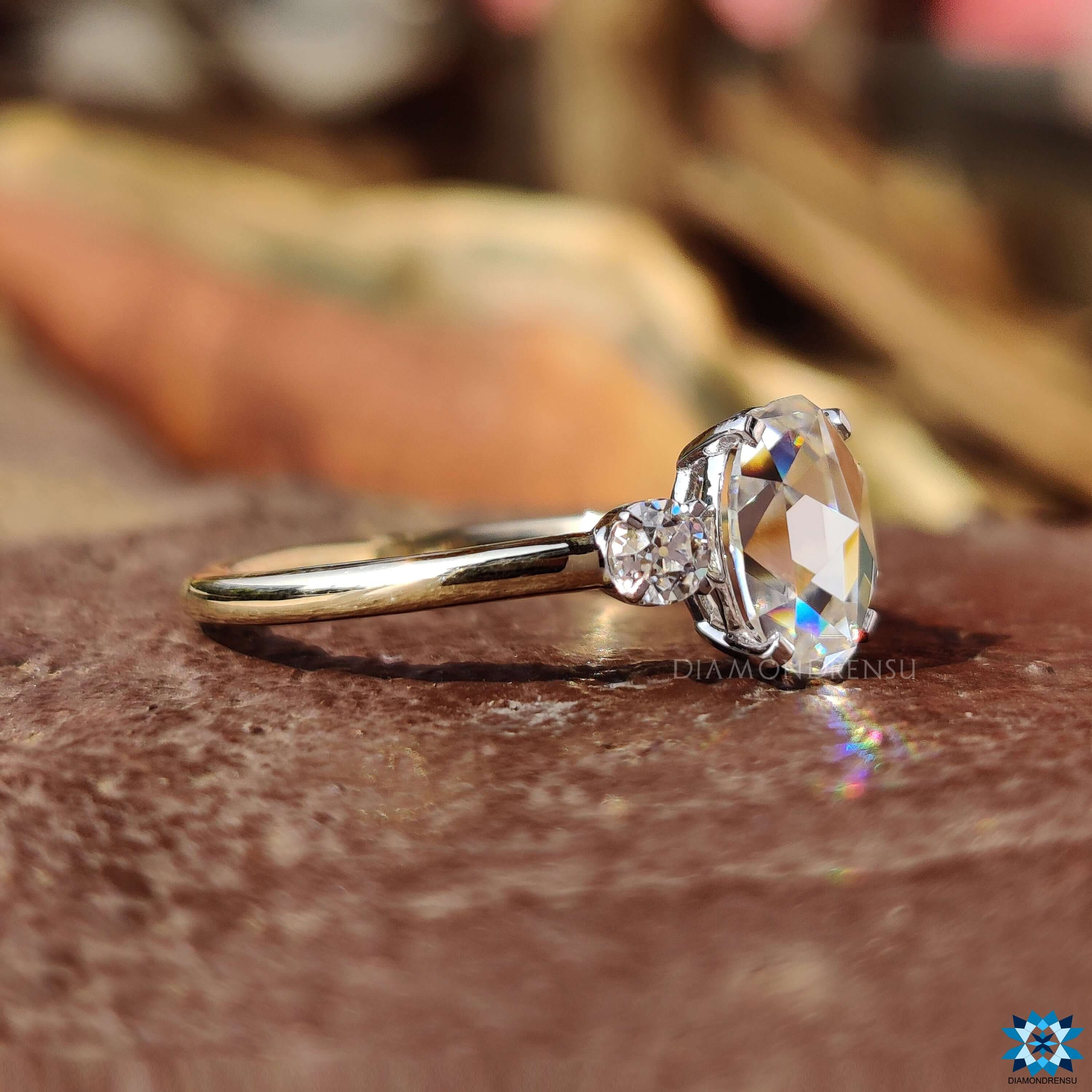 three stone engagement rings - diamondrensu