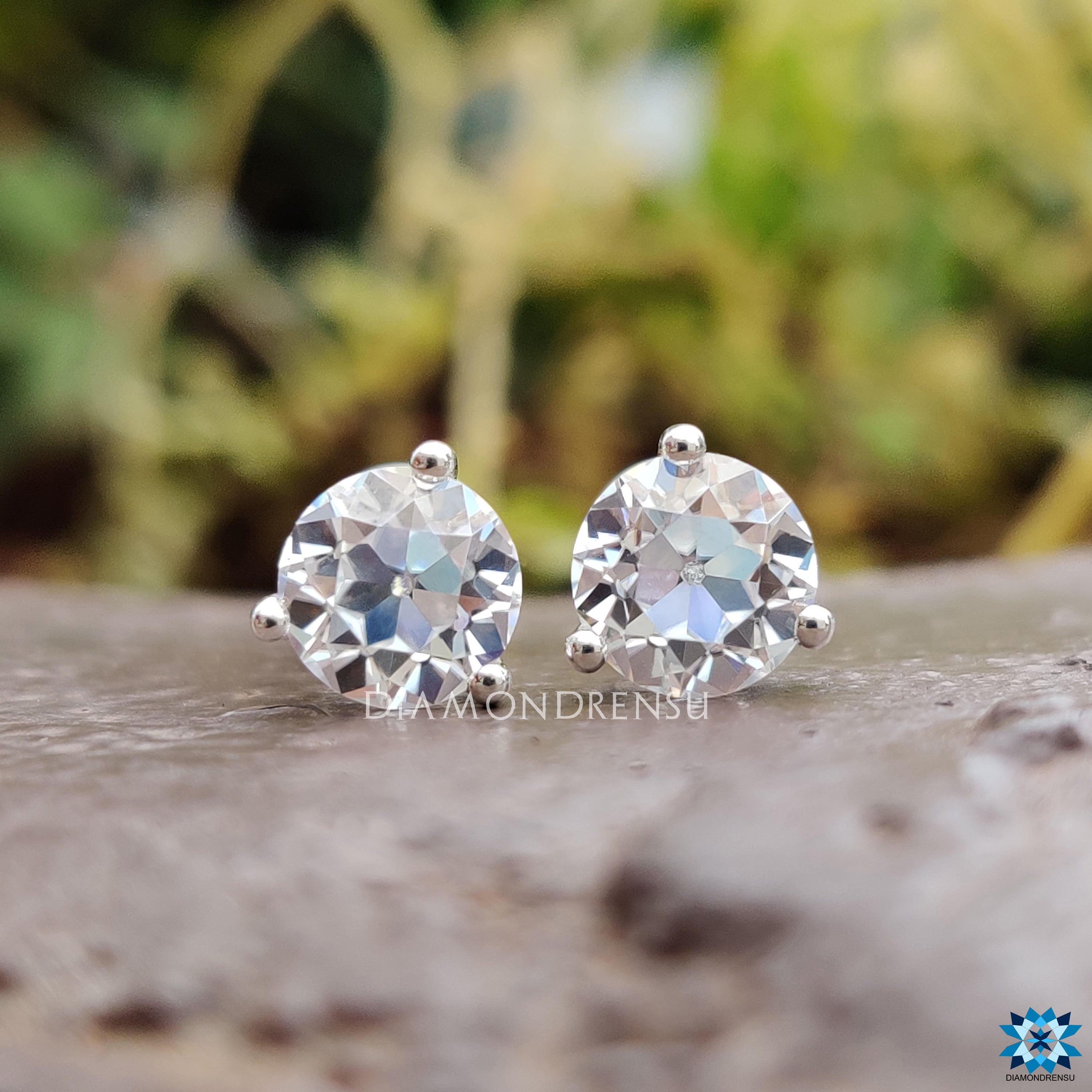 moissanite earrings - diamondrensu