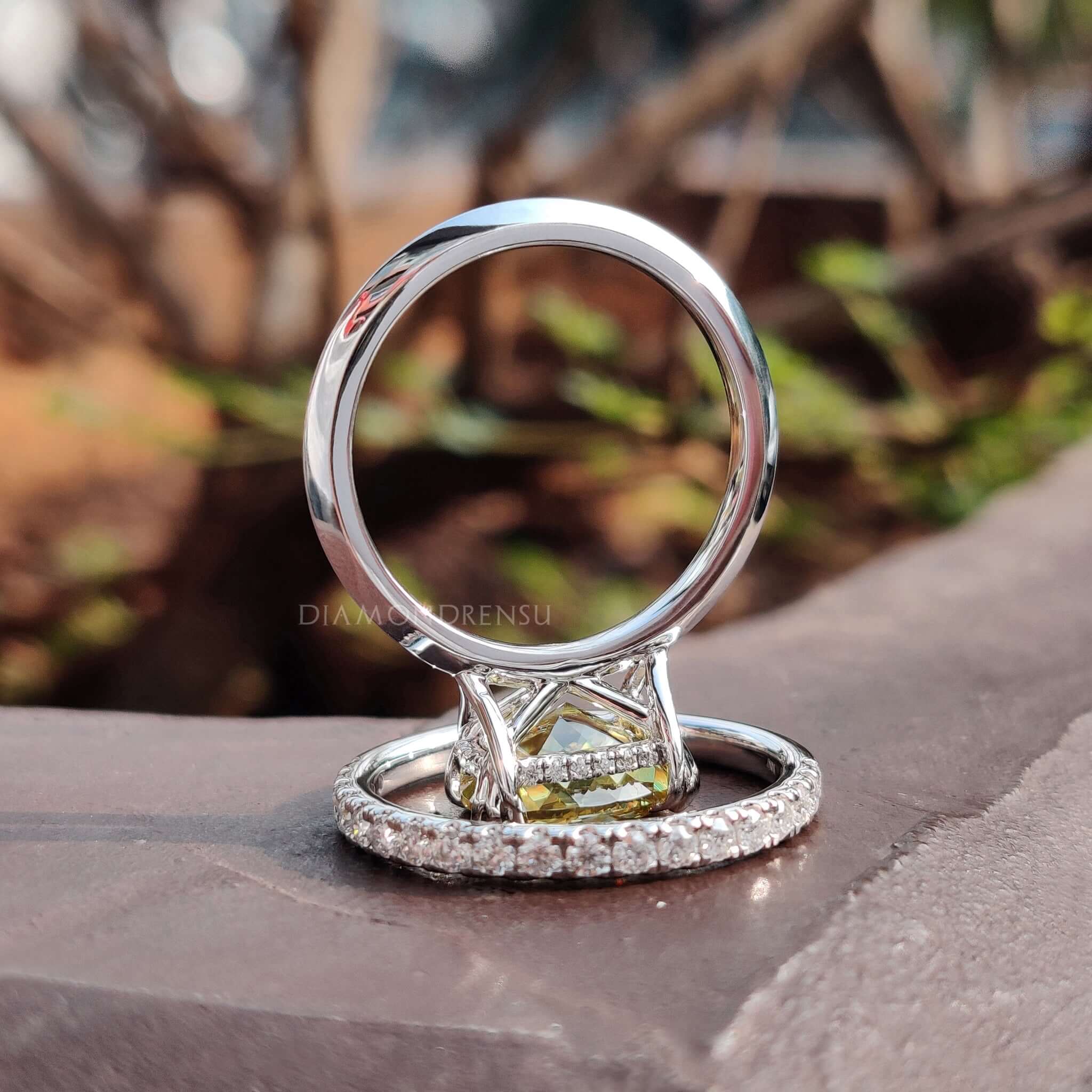 affordable moissanite engagement ring