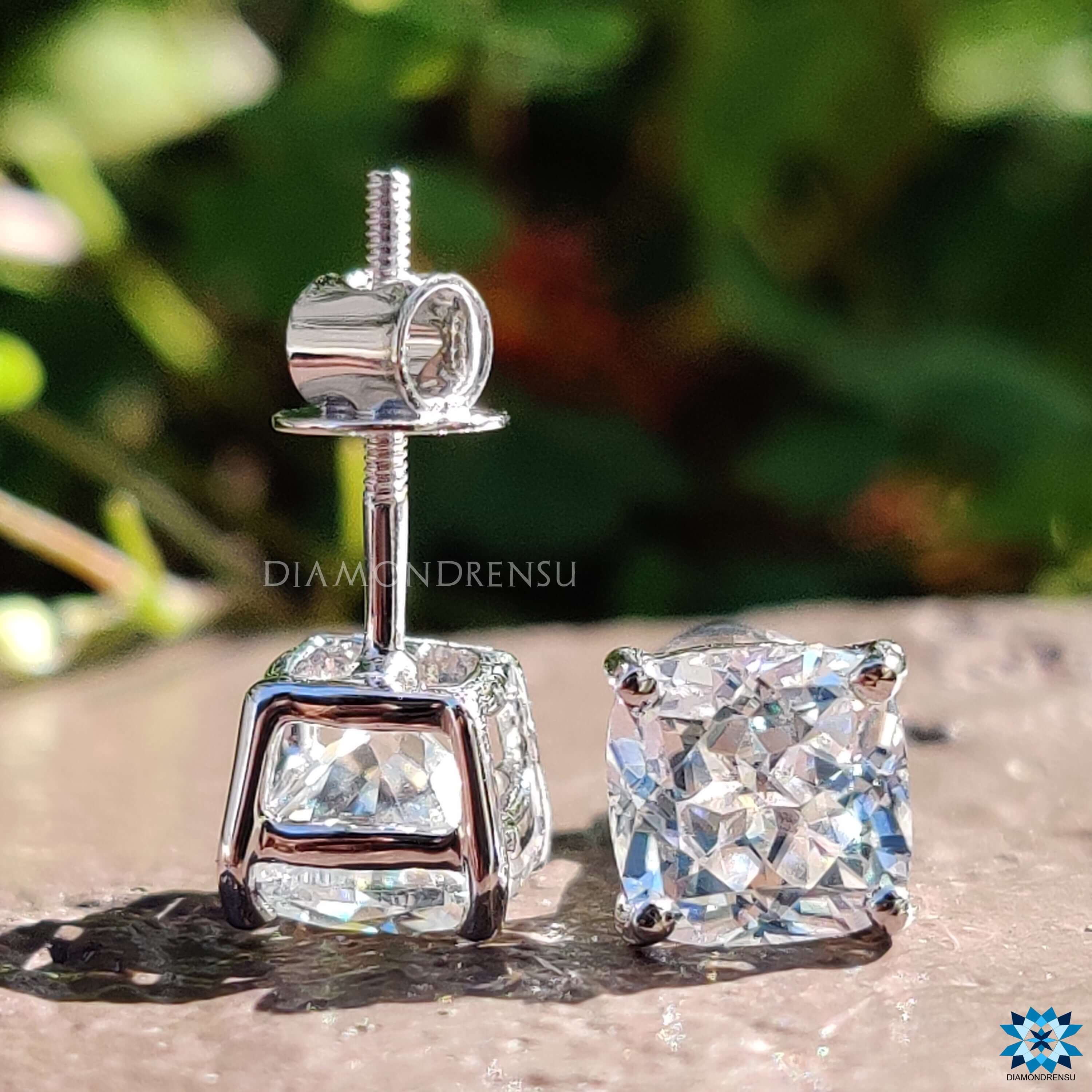 cushion rensu cut moissanite - diamondrensu