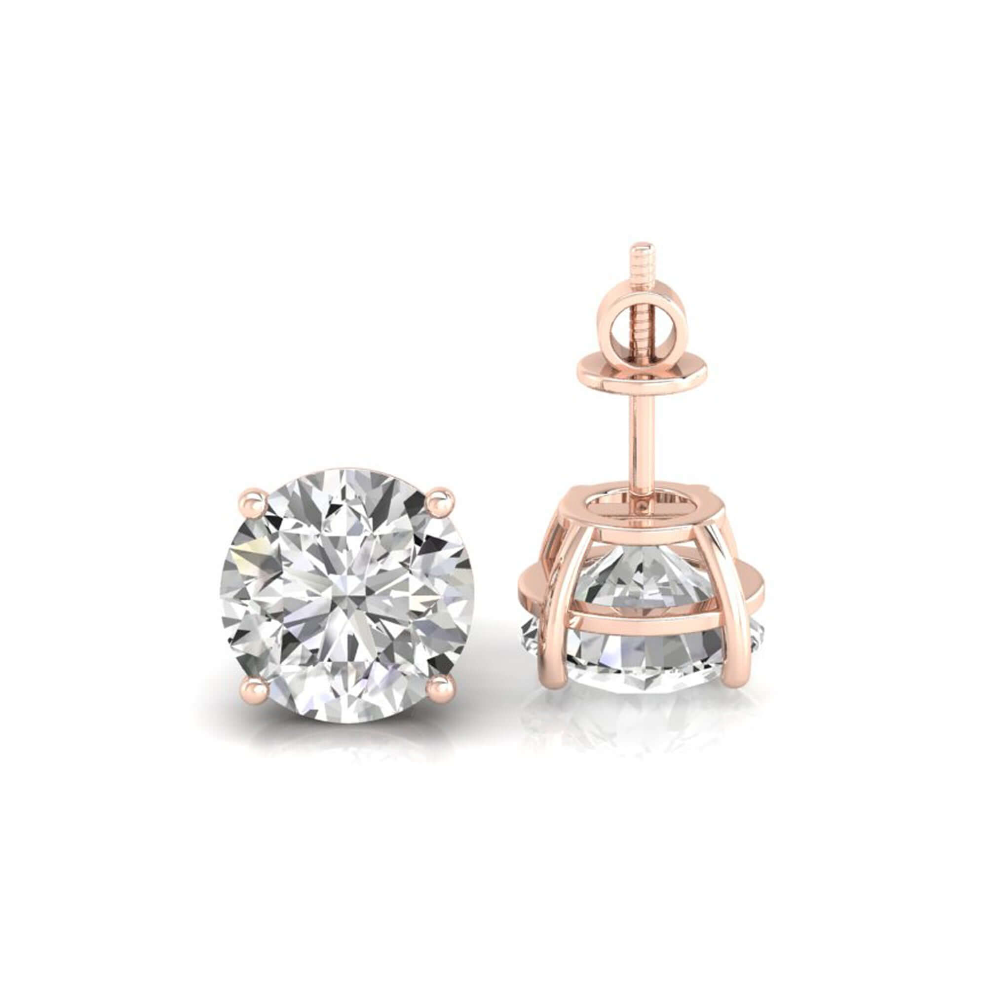 moissanite stud earrings - diamondrensu