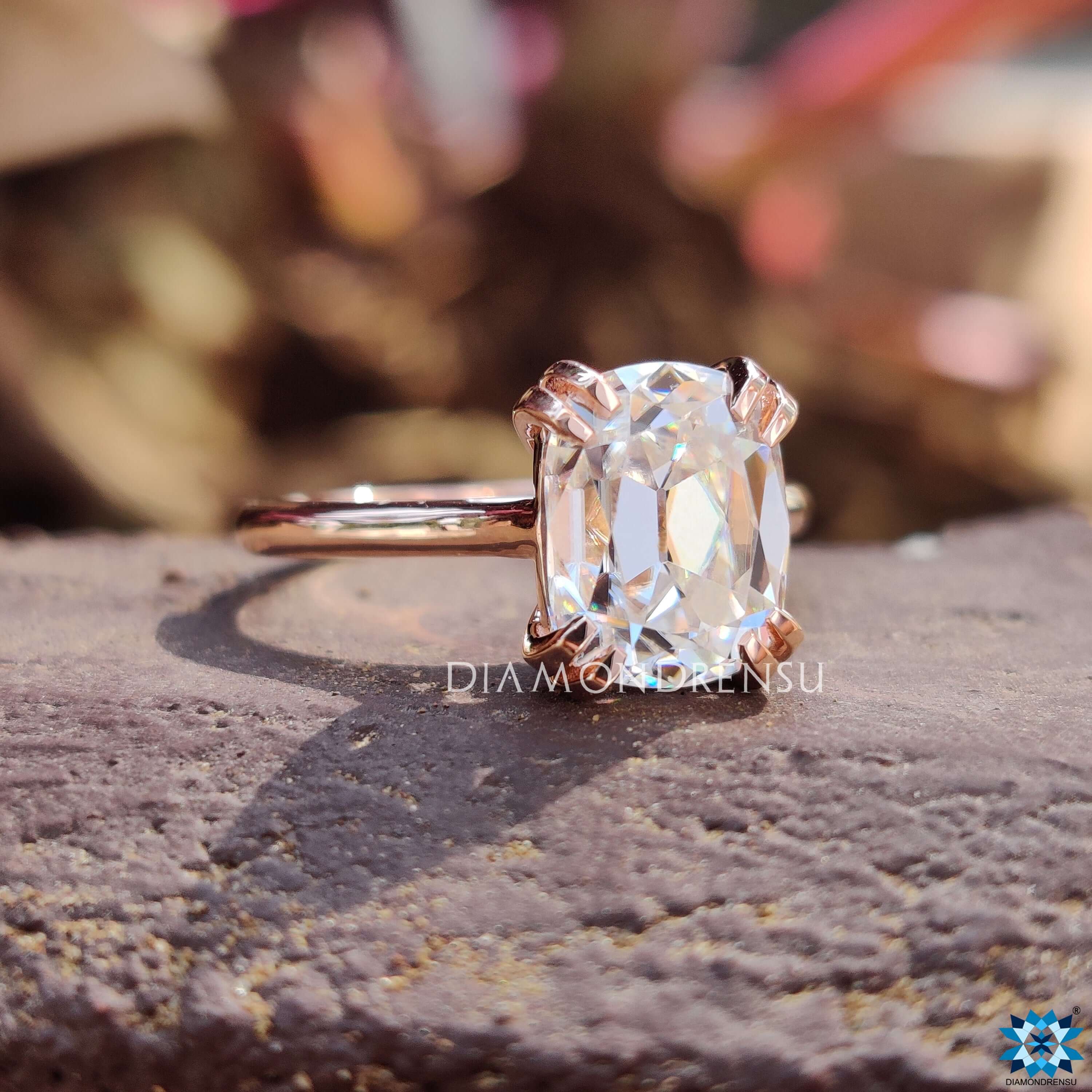 rose gold engagement rings - diamondrensu