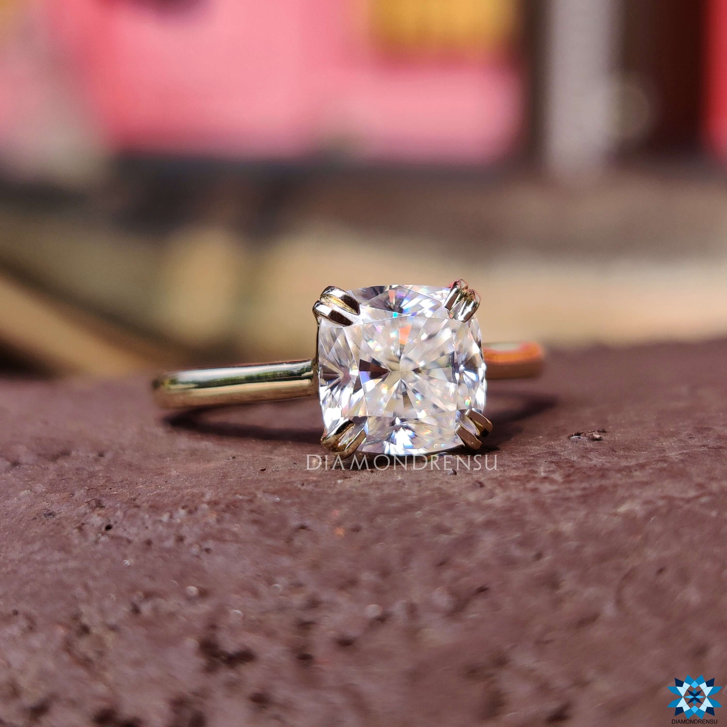 moissanite engagement rings - diamondrensu