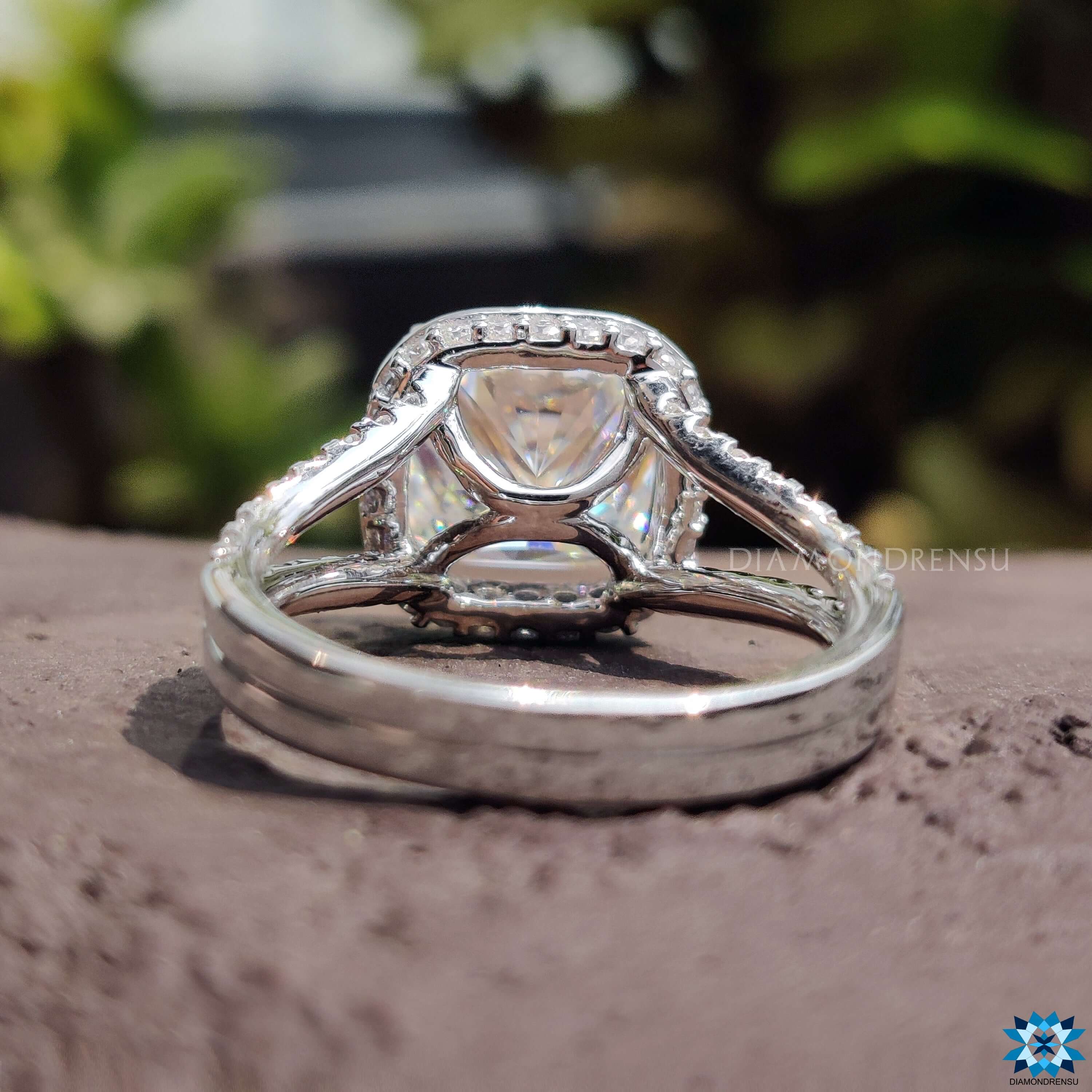 moissanite halo engagement rings - diamondrensu