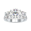 Round diamond engagement ring with a stunning 2 carat center stone.
