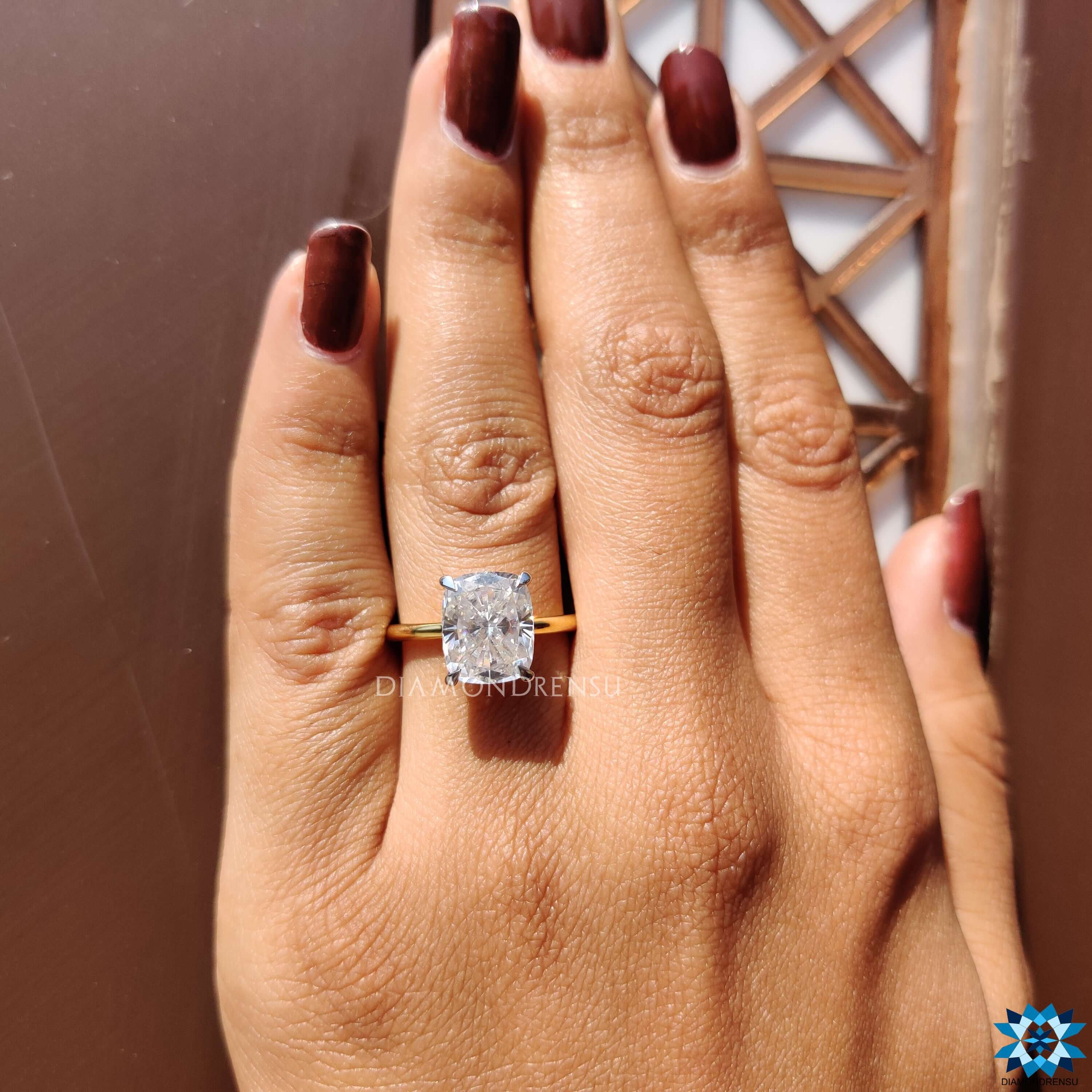 moissanite engagement rings - diamondrensu