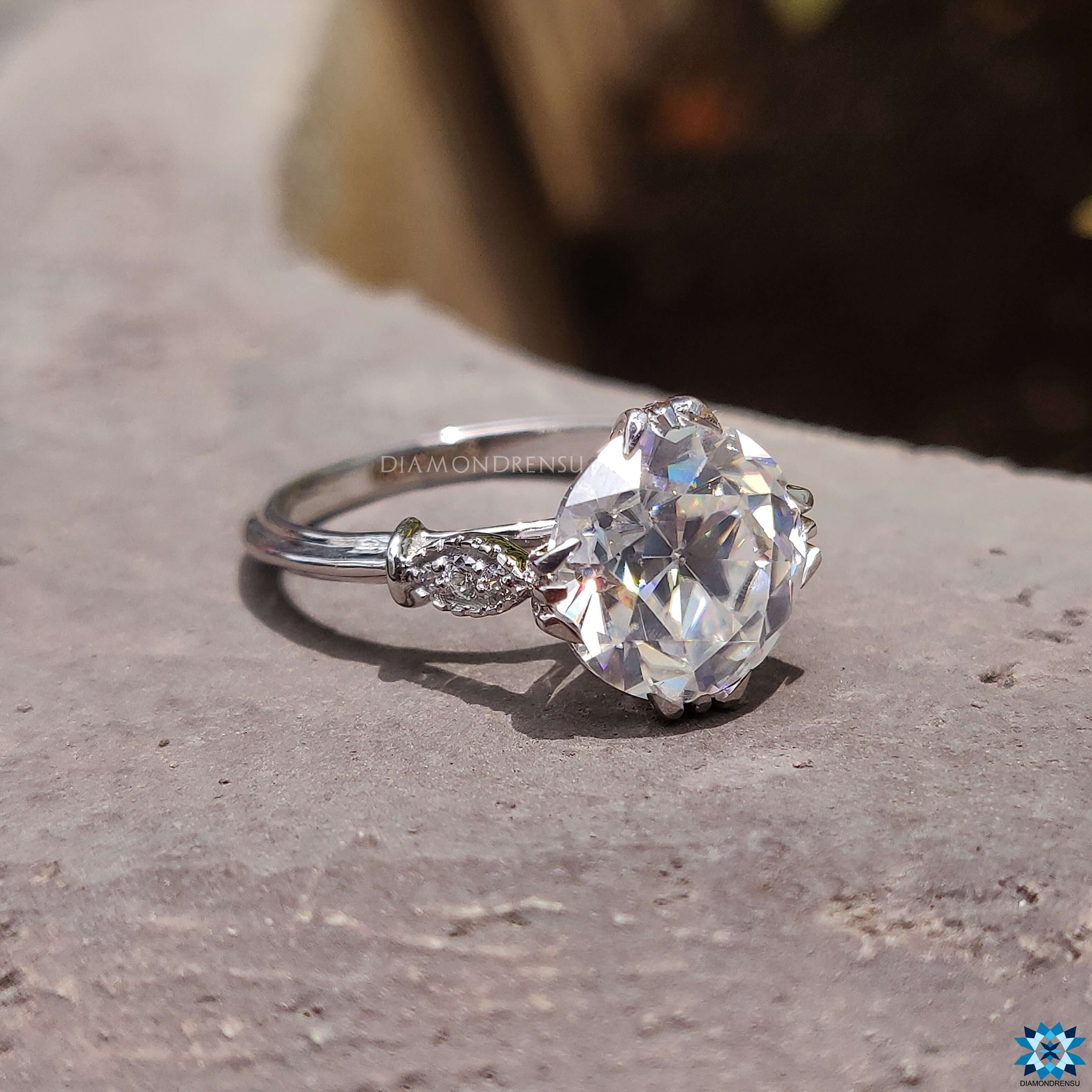 moissanite engagement rings - diamondrensu