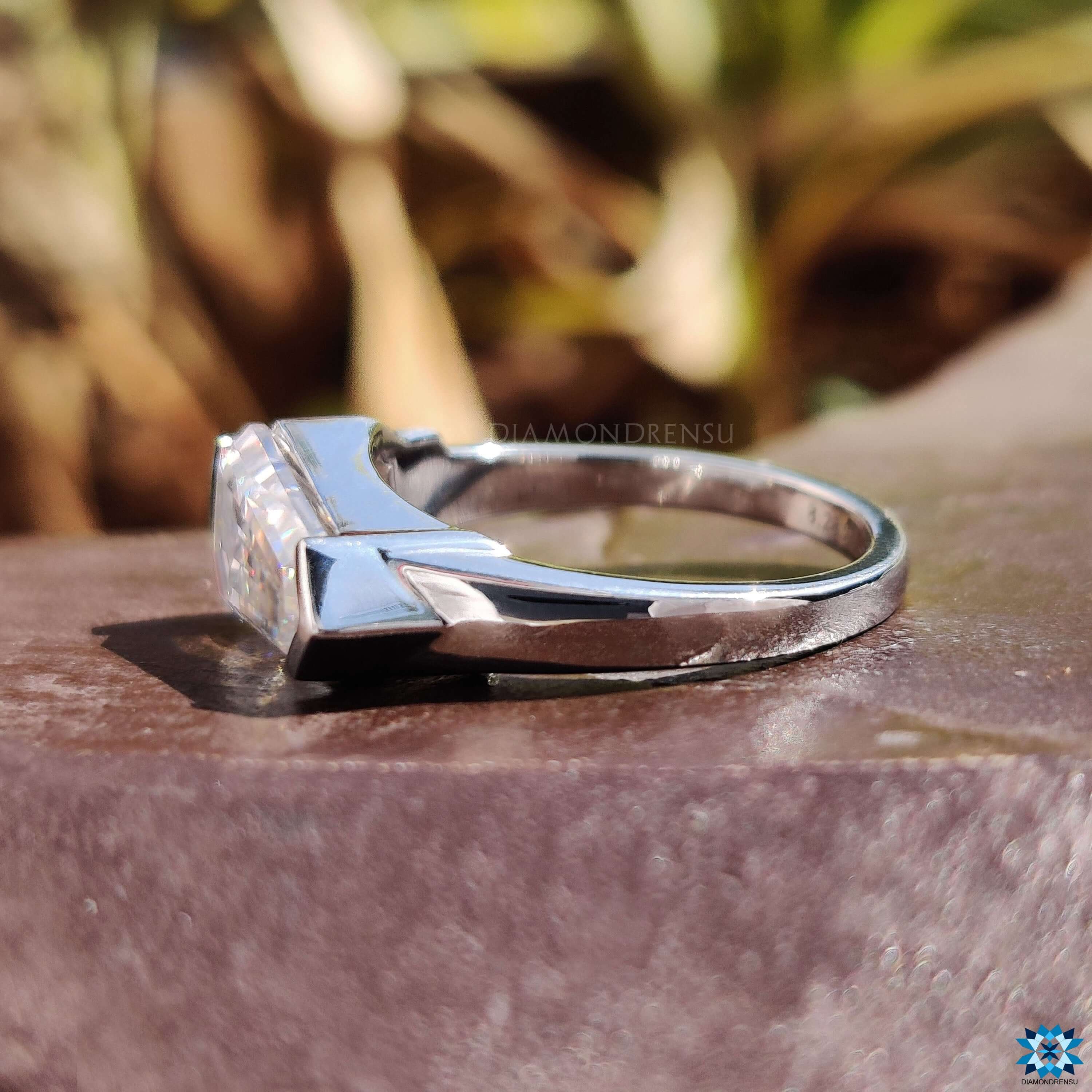 affordable moissanite engagement ring - diamondrensu