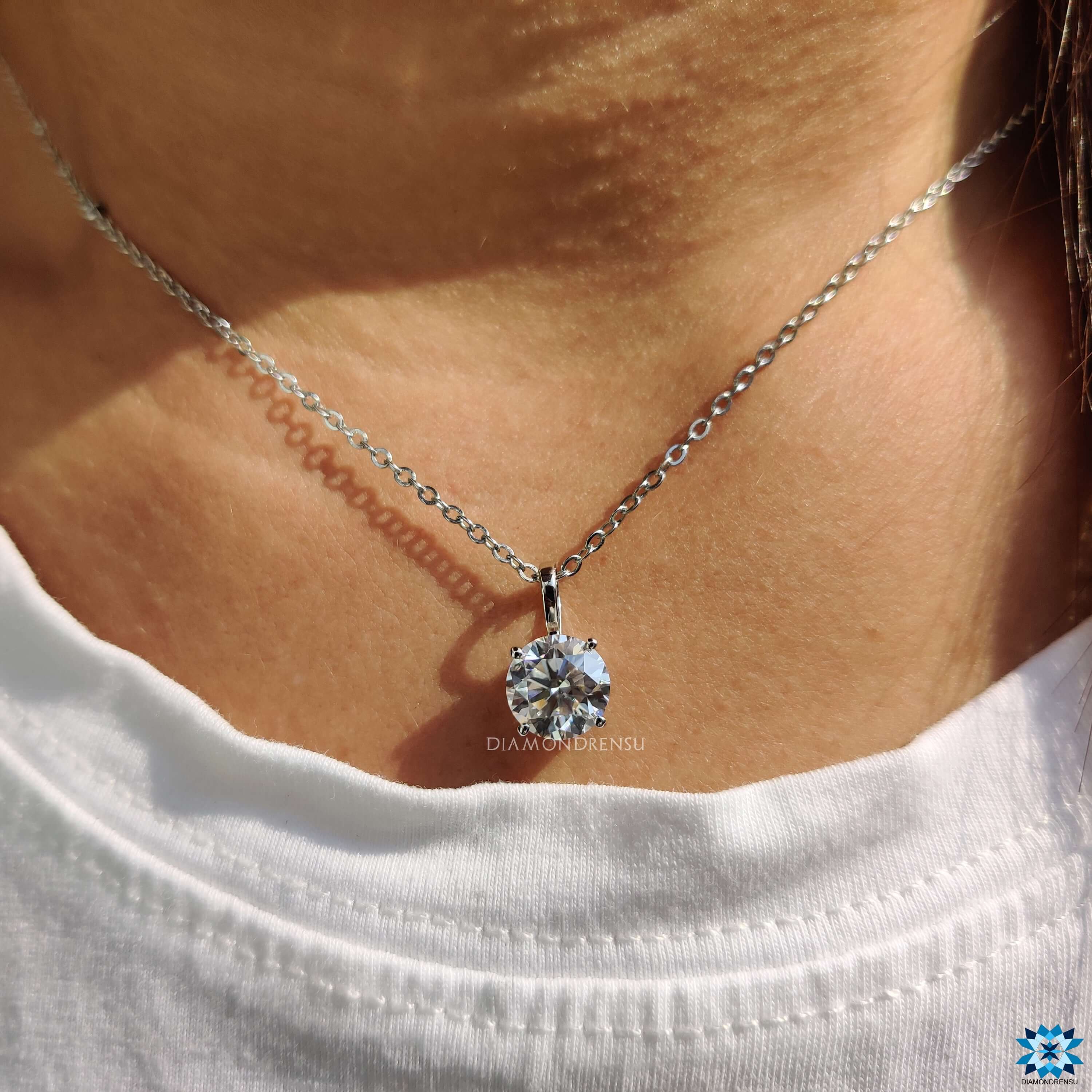 moissanite pendant