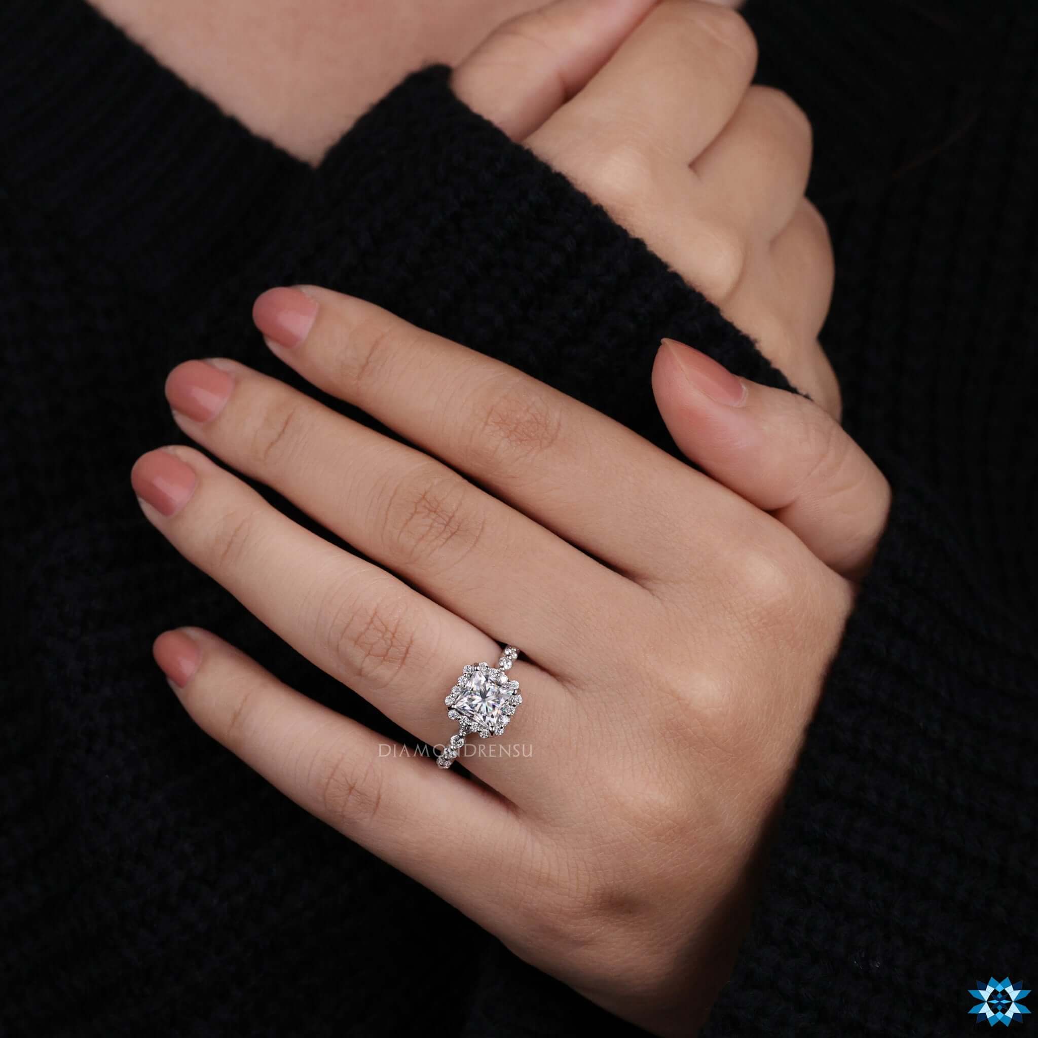 moissanite wedding ring