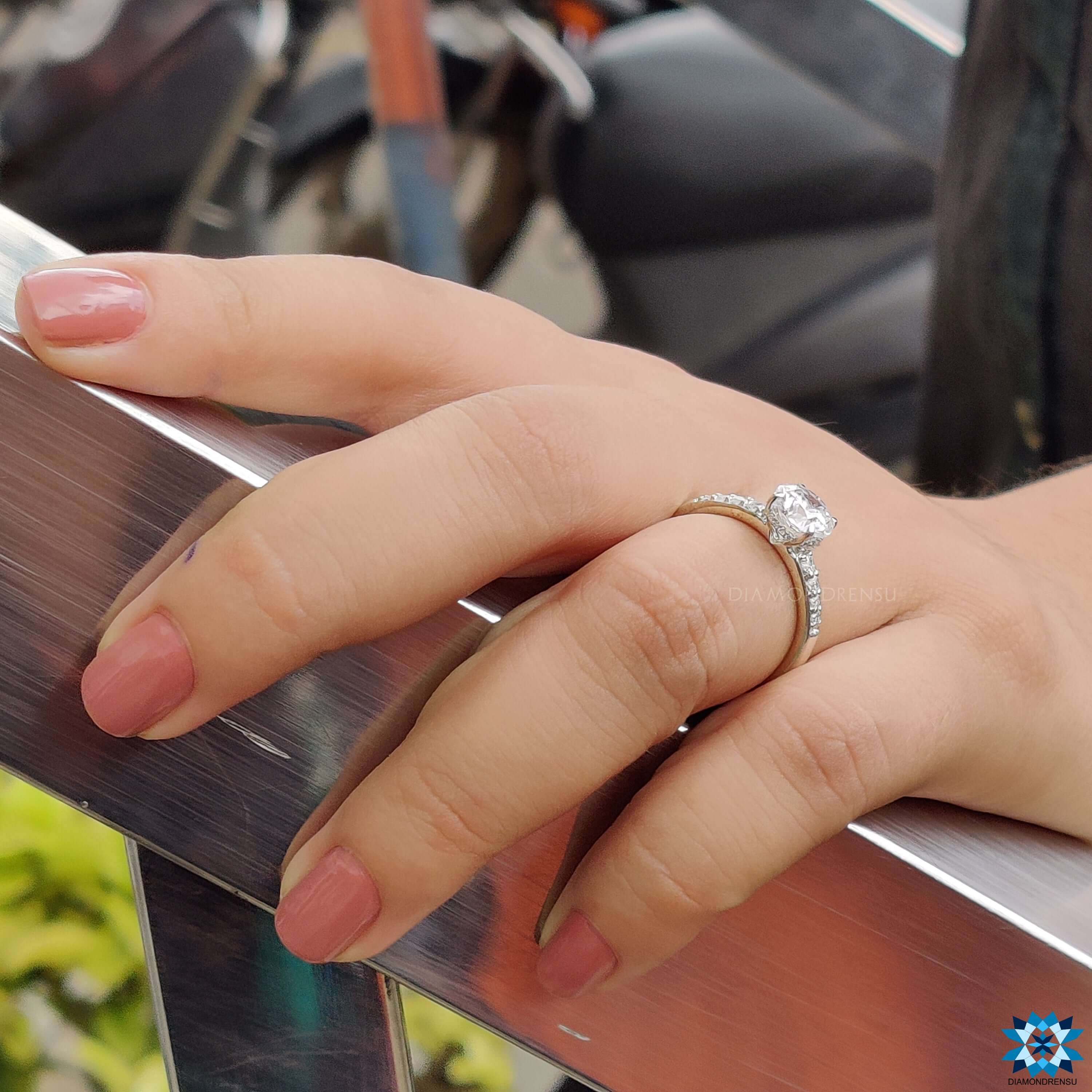 hidden halo engagement ring