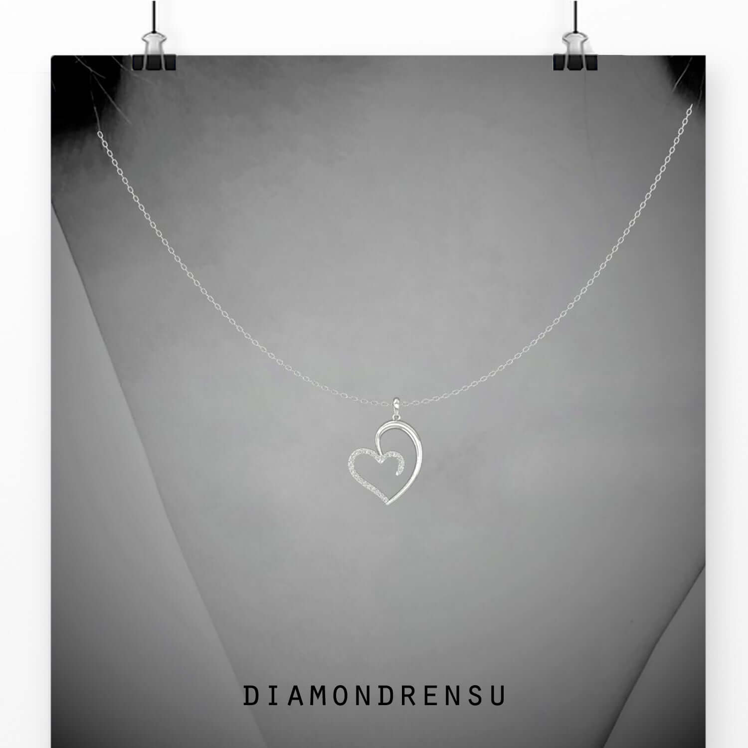 moissanite pendant set - diamondrensu