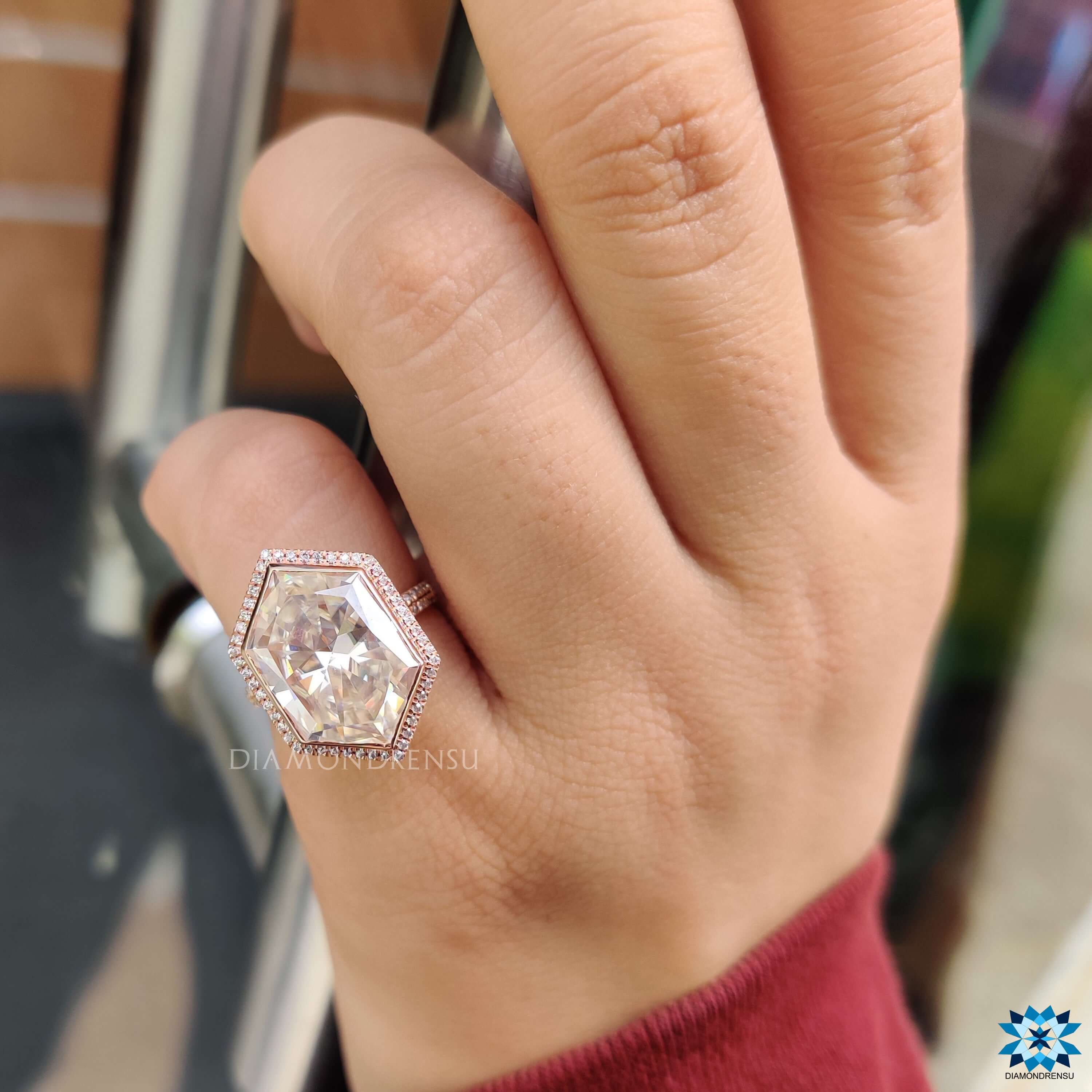 affordable moissanite engagement rings - diamondrensu