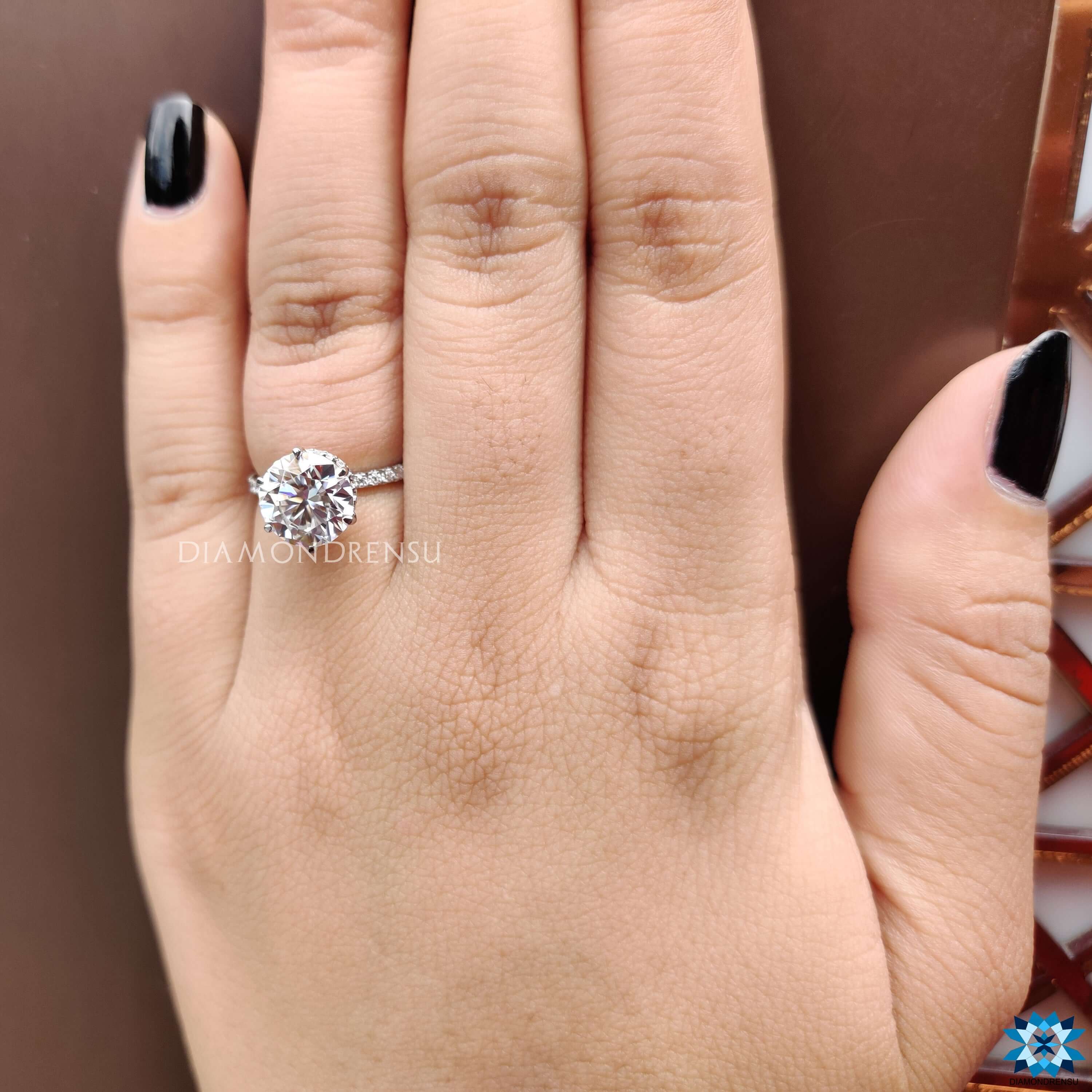 affordable moissanite engagement rings - diamondrensu