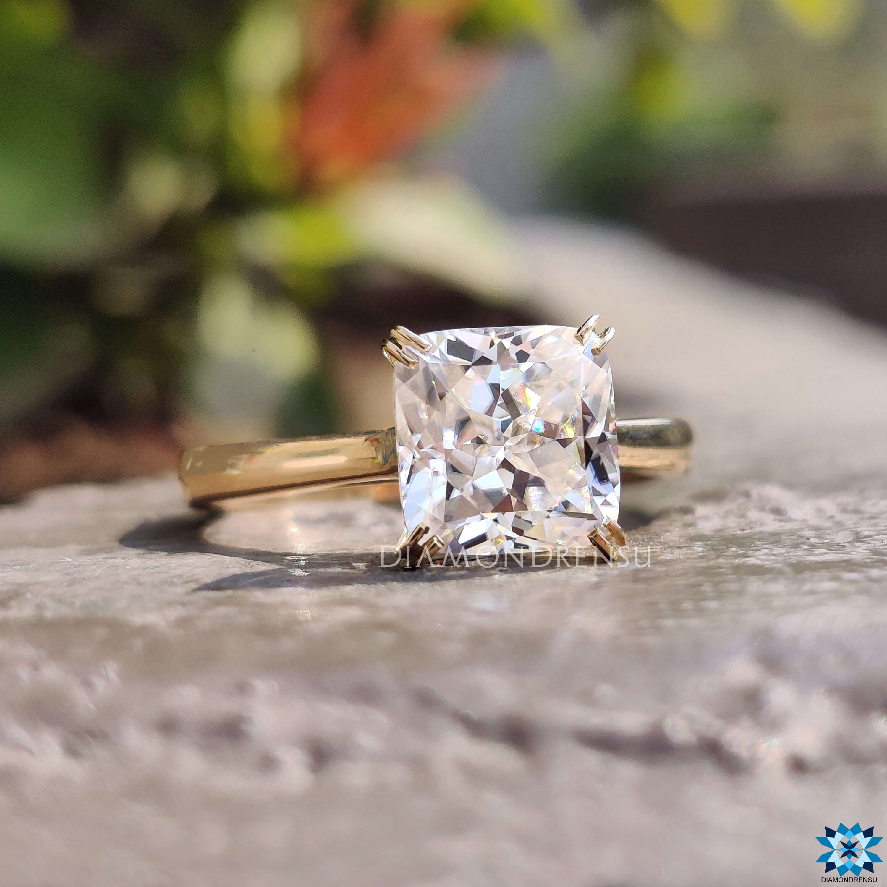 cushion rensu cut moissanite - diamondrensu